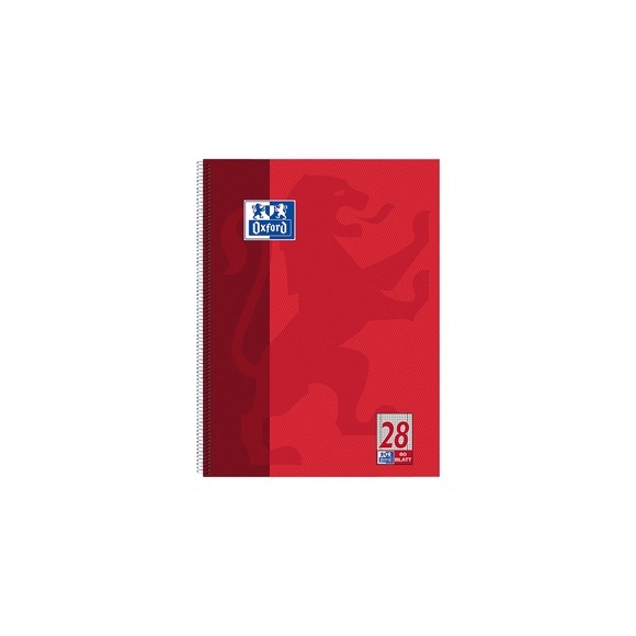 Oxford 100050361 writing notebook Red A4
