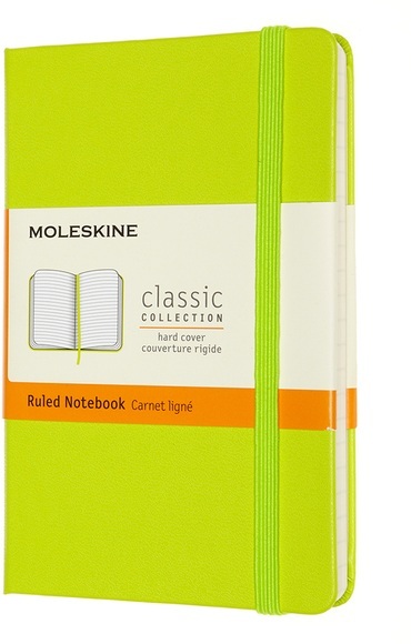 Moleskine Notizbuch Pocket/A6 Liniert, Limetten Grün