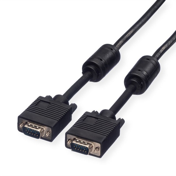 Secomp VGA-Kabel HD15 ST - ST mit Ferritkern 3,0m