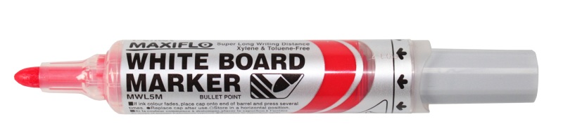 Pentel MWL5MB marker 12 pc(s) Red Bullet tip