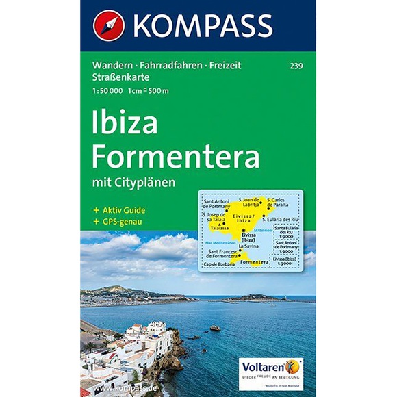 KOMPASS Wanderkarte Ibiza, Formentera