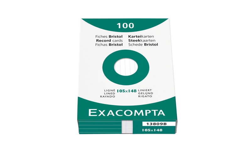 Exacompta 13809B Karteikarte Weiß