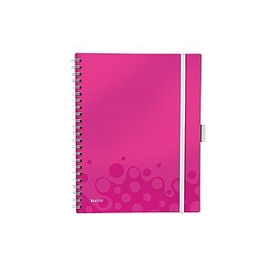Leitz 46440023 Notizbuch Metallisch, Pink A4 80 Blätter