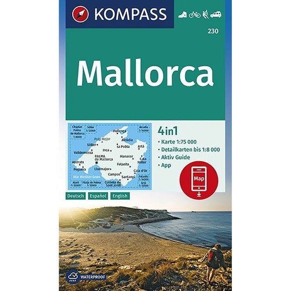 KOMPASS Wanderkarte Mallorca