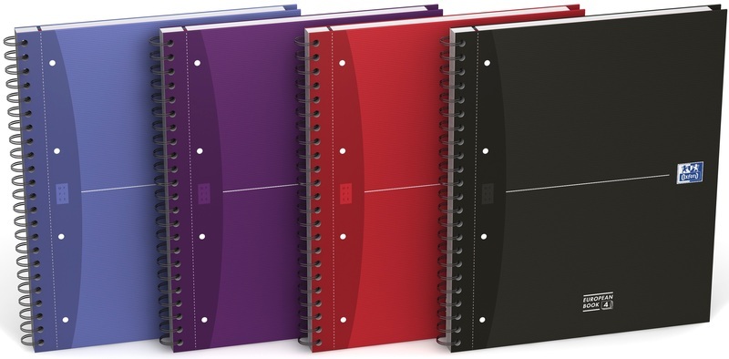 Oxford 100104738 writing notebook Purple,Blue,Red,Black A4