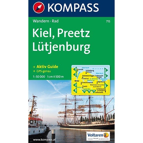 KOMPASS Wanderkarte Kiel - Preetz - Lütjenburg