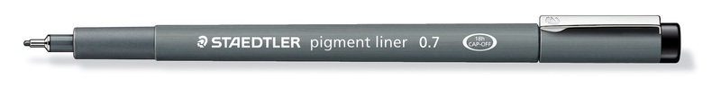 Staedtler Pigment liner Fineliner 0.7mm Filzstift Schwarz