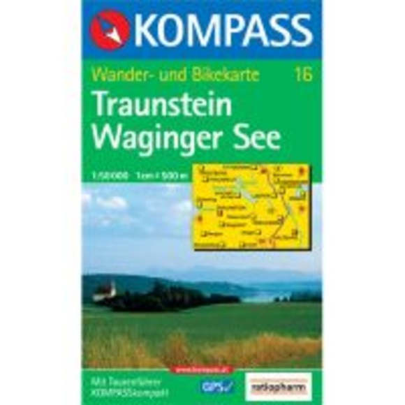 KOMPASS Wanderkarte Traunstein, Waginger See