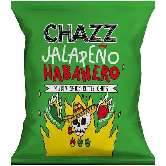 CHAZZ Kettle Chips Jalapeño Habanero Mildly Spicy