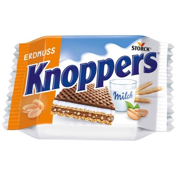 Knoppers Erdnuss einzeln verpackte Waffelschnitte