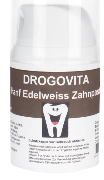 Drogovita Hanf und Edelweiss Zahnpasta (50 ml)