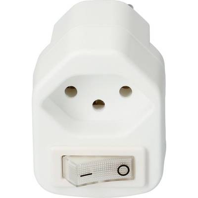 Stromspar-Steckeradapter mit Kinderschutz und Netzschalter