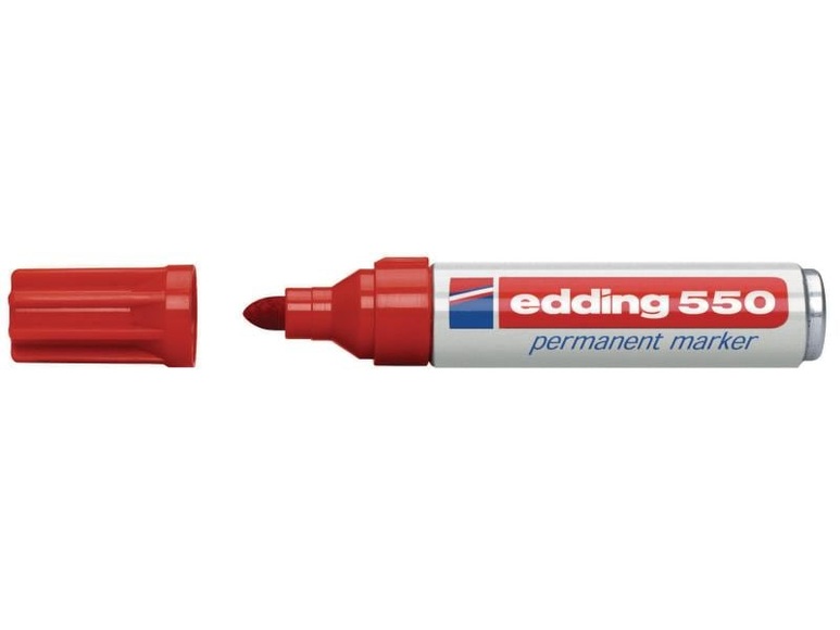 EDDING Permanent Marker 550 3-4mm 550-2 rot