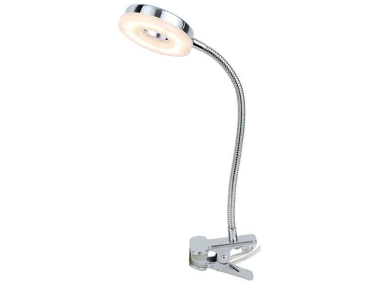 Bürolampe LED 38 x 20  ROUND Verchromt 4 w pro