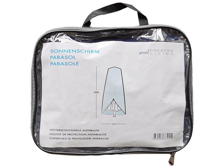 Schutzhülle für Sonnenschirm COVER UMBRELLA 200CM grau