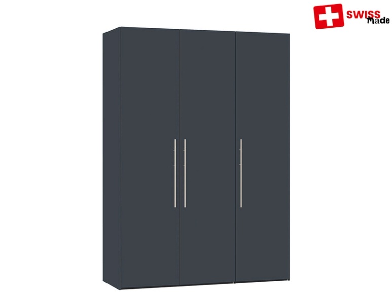 Schrank ZOUG 3 Schwingtüren grau