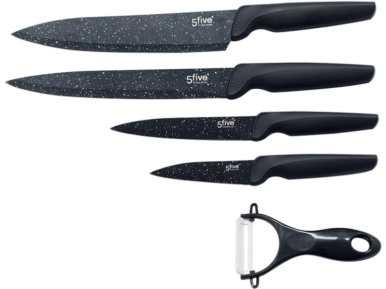 Messerset CUSTER Edelstahl Schwarz