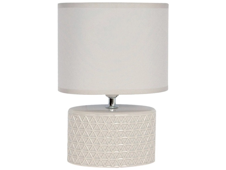 Tischlampe BELLA 23cm 40W cremefarben
