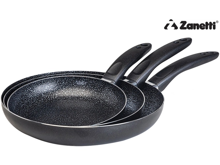 Kochset LA ROSSA Ø20cm Aluminium schwarz, rot
