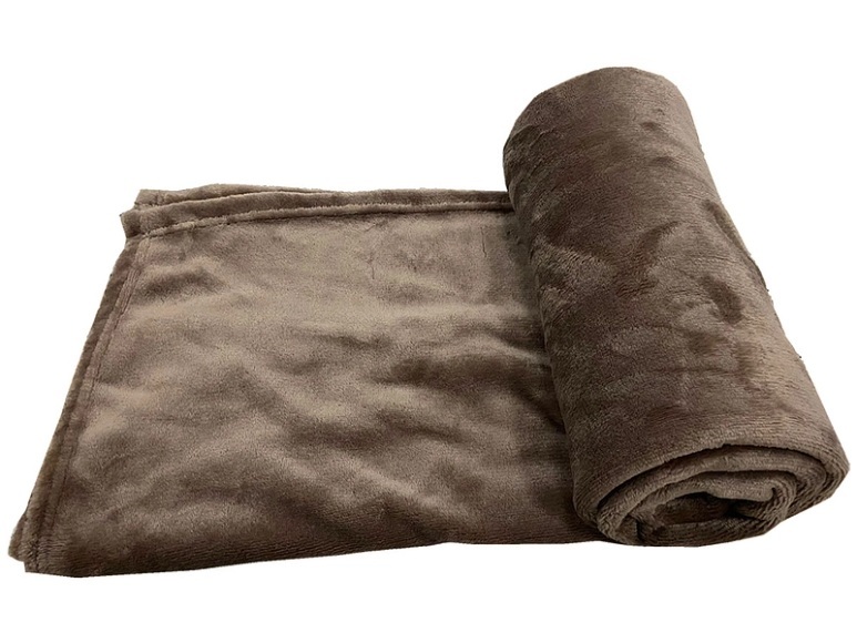 Decke MOLY120 120x160cm taupe unifarben