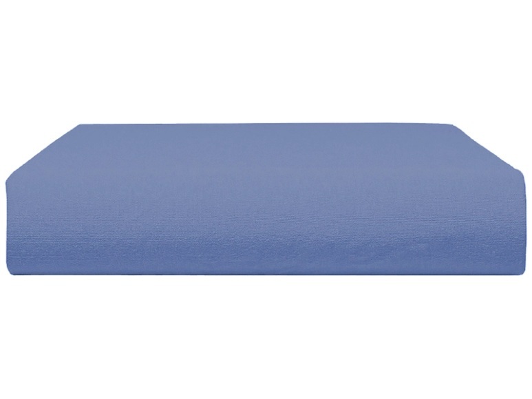 Fixleintuch DH BOXSPRING 120x200cm blau