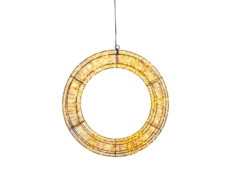 Leuchtkranz AURORA 60cm kupferfarben