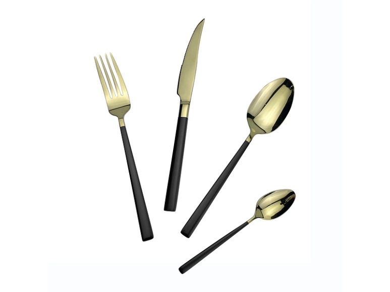 Besteck-Set NANTAI 24-teilig schwarz