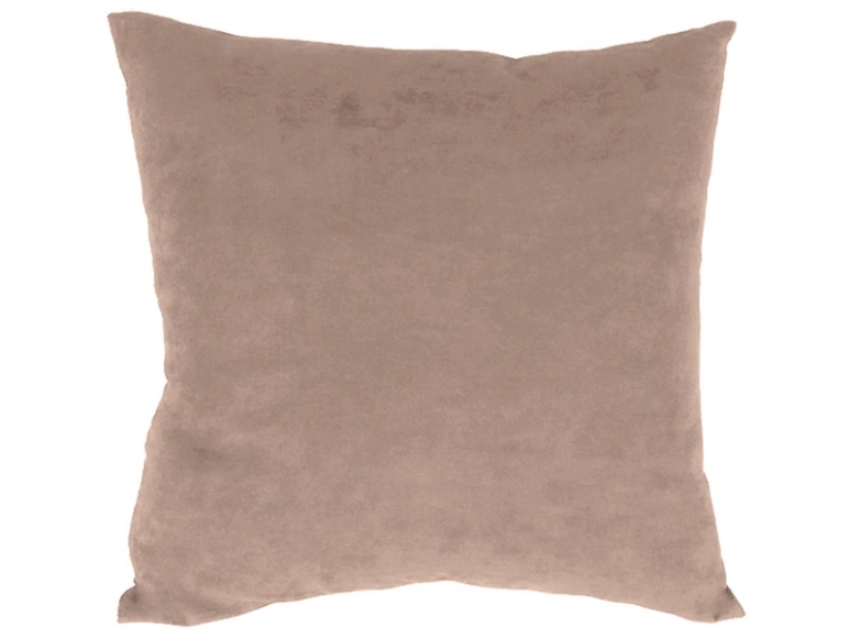 Kissen MILANO taupe Unifarben