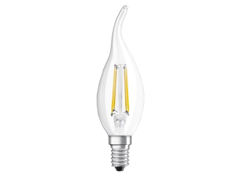 OSRAM LED EEK A++ (A++ - E) E14 Kerzenform Windstoß 4 W = 40 W Warmweiß (Ø x L) 35 mm x 121 mm 1 St.