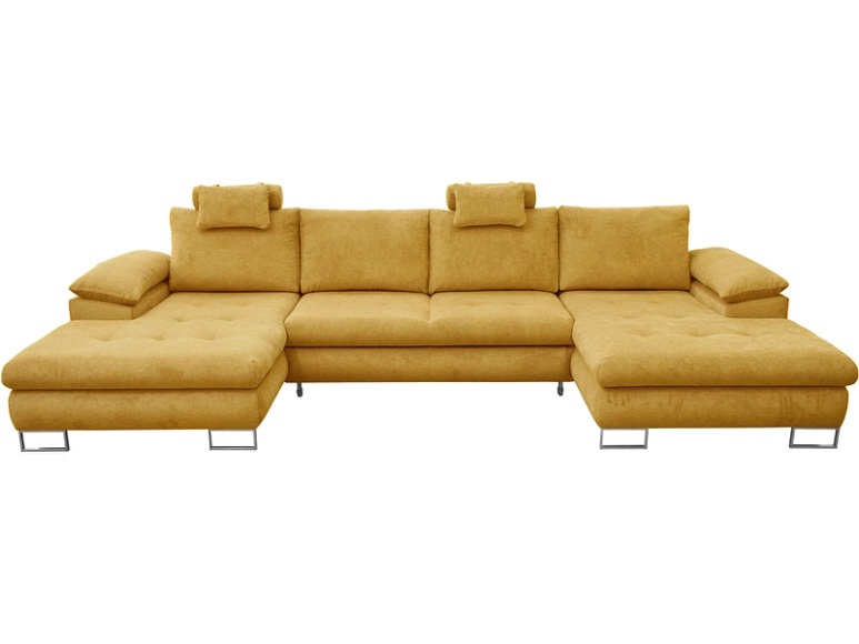 Ecksofa CUBA Stoff ocker