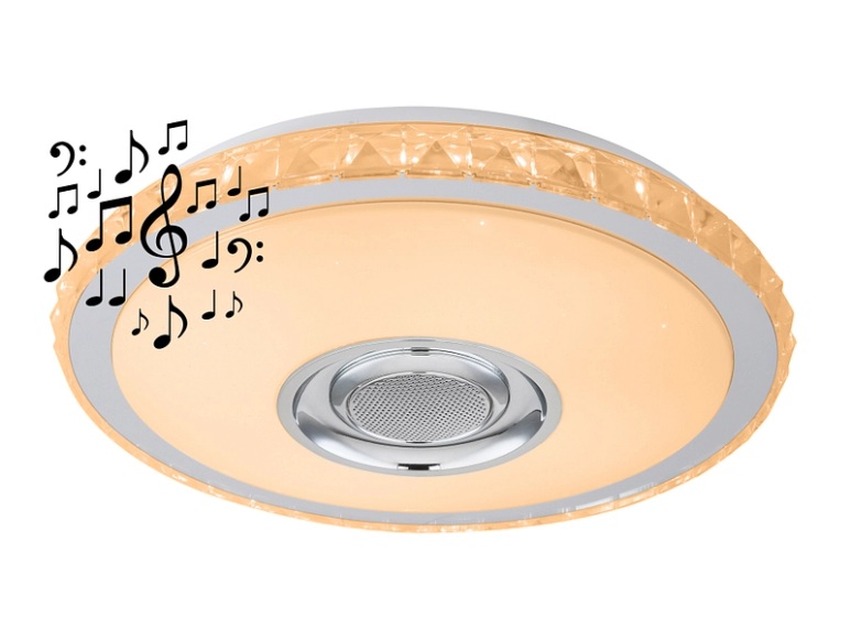 Deckenlampe LED DYLLA variable Intensität bluetooth Ø41cm 24W weiss