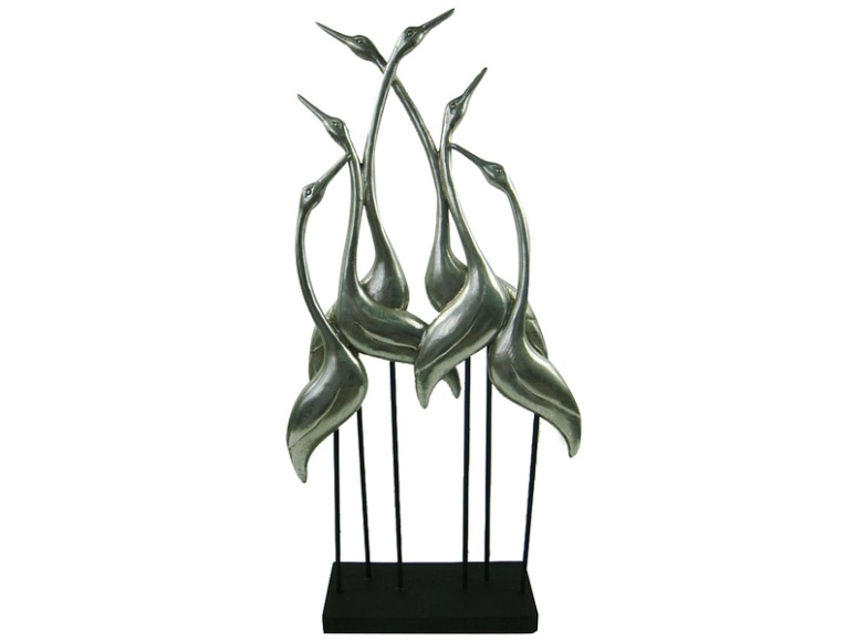 Vogel Figurine ROSY silver