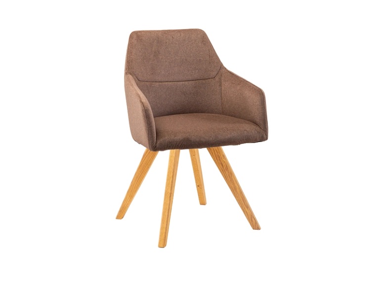 Stuhl AROSA Stoff braun