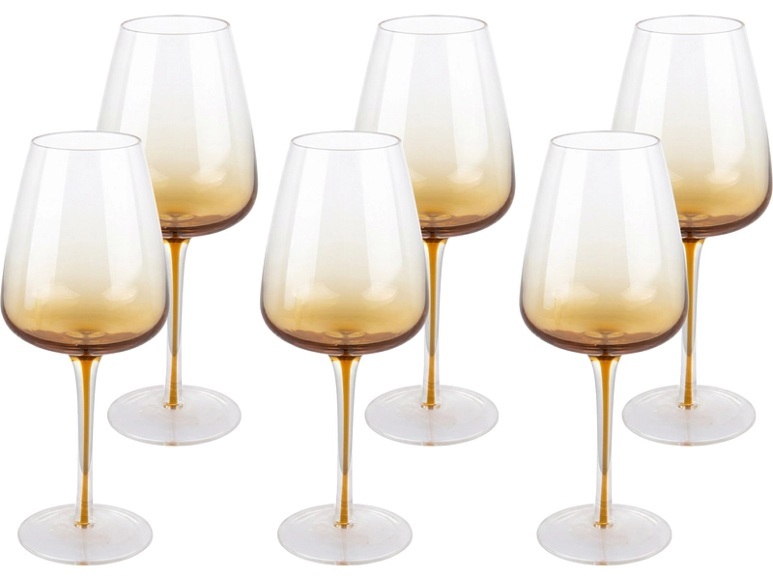 Weinglass TOLGA 6 -teilig braun 48 cl