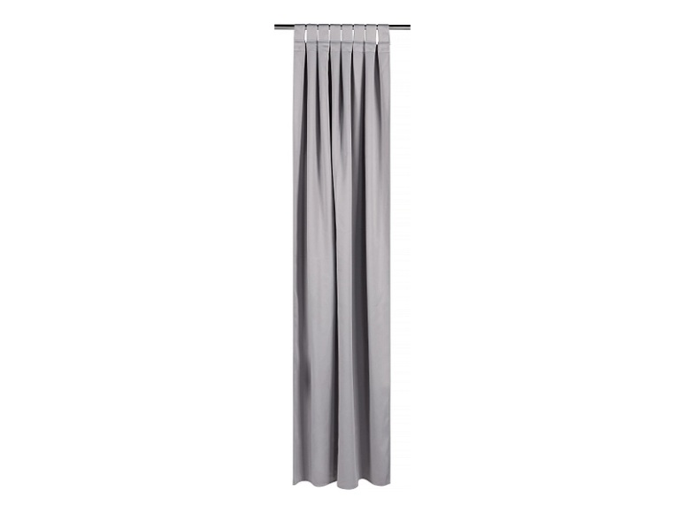 Vorhang VENIZIA 140x240cm pfote / kräuselband abdunkelnd grau