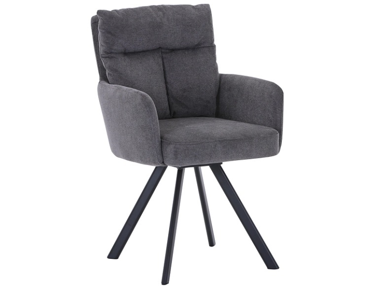 Stuhl COSY Stoff grau