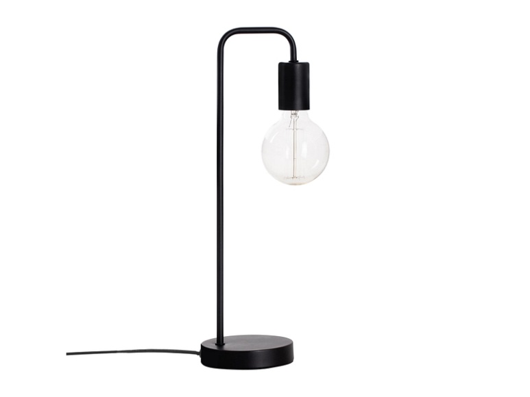 Tischlampe DALROY 45cm 40W schwarz