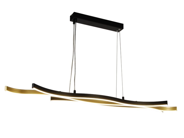 Hängelampe BONA LED variable Intensität 109x106cm 30W goldfarben