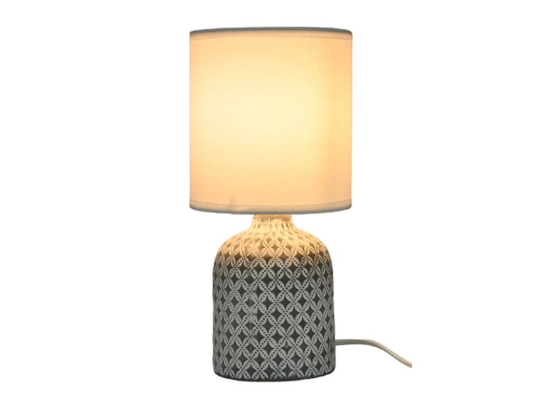 Tischlampe AMELIA 26.5cm 40W weiss