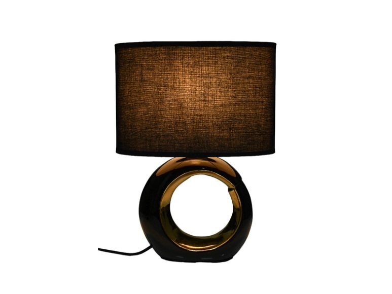 Tischlampe GLAM 41cm 60W schwarz