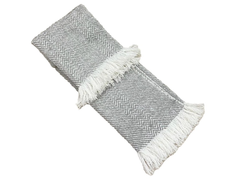 Decke KIANA 130x170cm grau unifarben