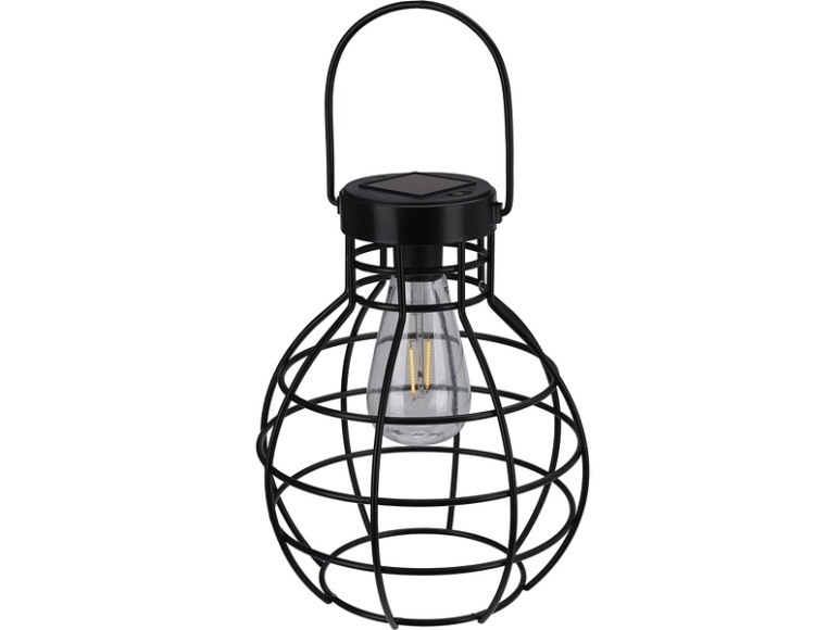 Solarlampe Keinerlei LANTERN SOLAR 18cm x 25.5cm schwarz