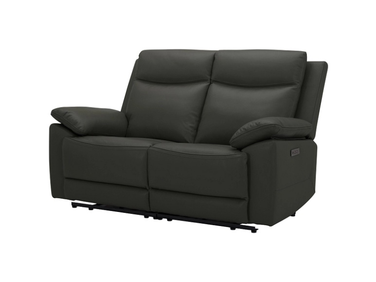Sofa TREVISE 100% Leder schwarz