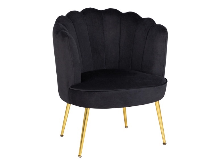 Sessel APHRODITE Stoff schwarz