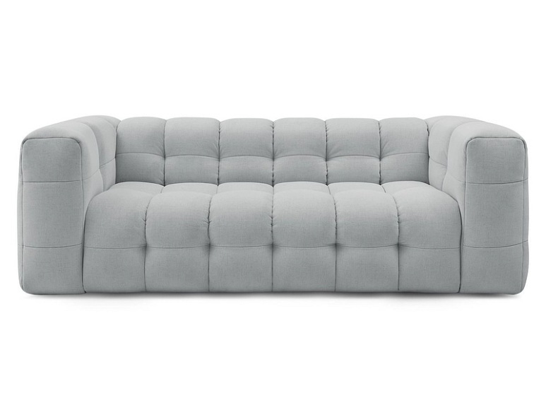 3er Sofa BOBOCHIC CLOUD Stoff hellgrau