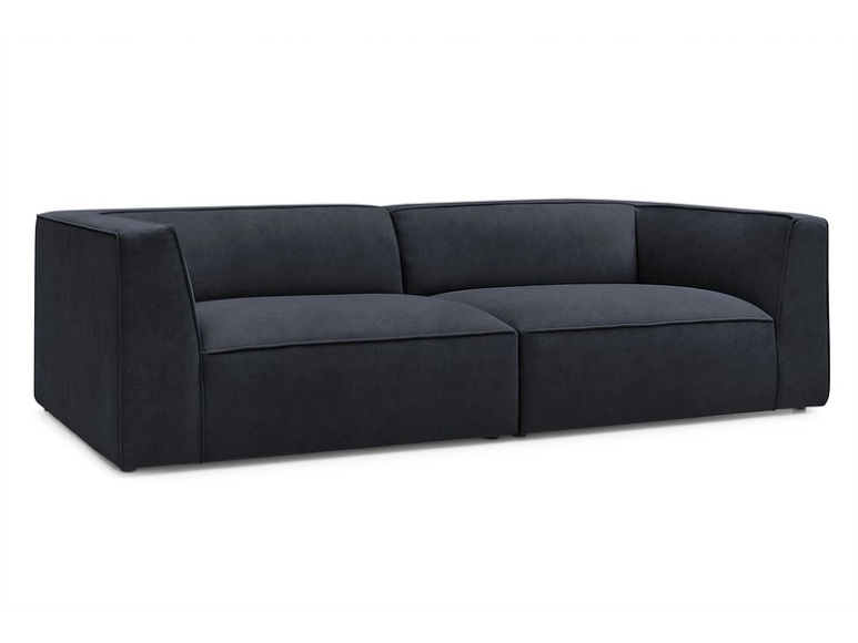 Sofa BOBOCHIC MOLIERE Samt dunkelblau