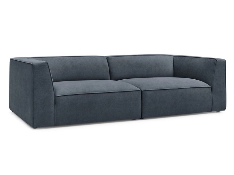 Sofa BOBOCHIC MOLIERE Samt dunkelgrau