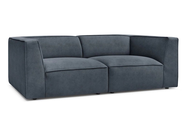 Sofa BOBOCHIC MOLIERE Samt dunkelgrau