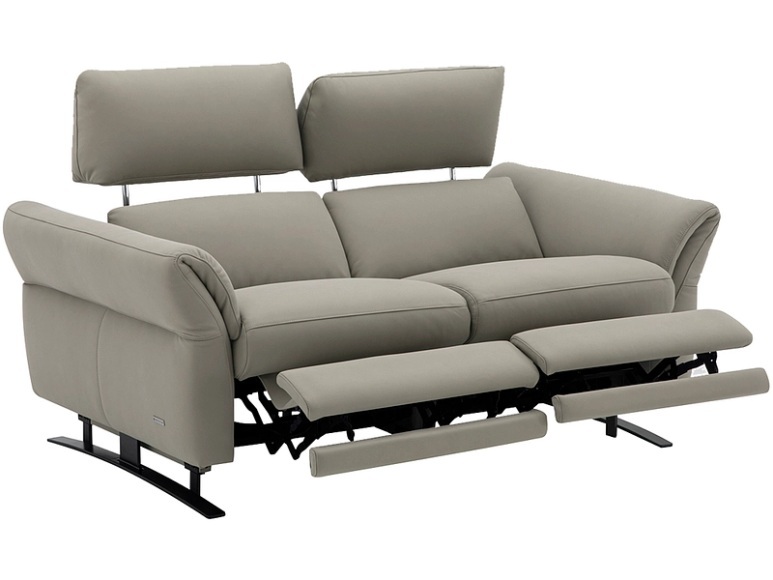 2er Sofa CAMPO DE FIORI OMEGA 100% Leder grau