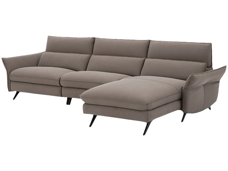 Ecksofa CAMPO DE FIORI HARIS 100% Leder kaffeefarben